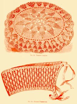 No. 25. TOILET CUSHION,
No. 26. BONNET PRESERVER