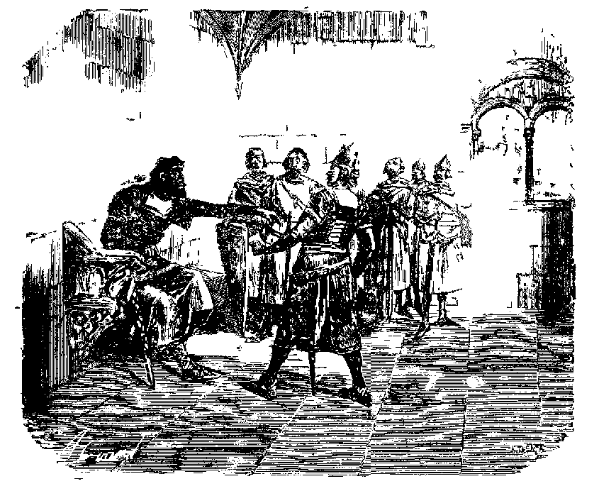 "Ha, ik vrees uwe bedreiging niet!"