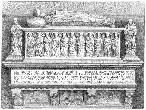 Tombe van Keizer Hendrik VII in het Campo-Santo.