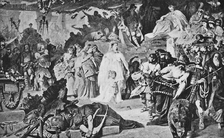 THUSNELDA IN THE GEMANICUS TRIUMPH. THUSNELDA IN THE GEMANICUS TRIUMPH.