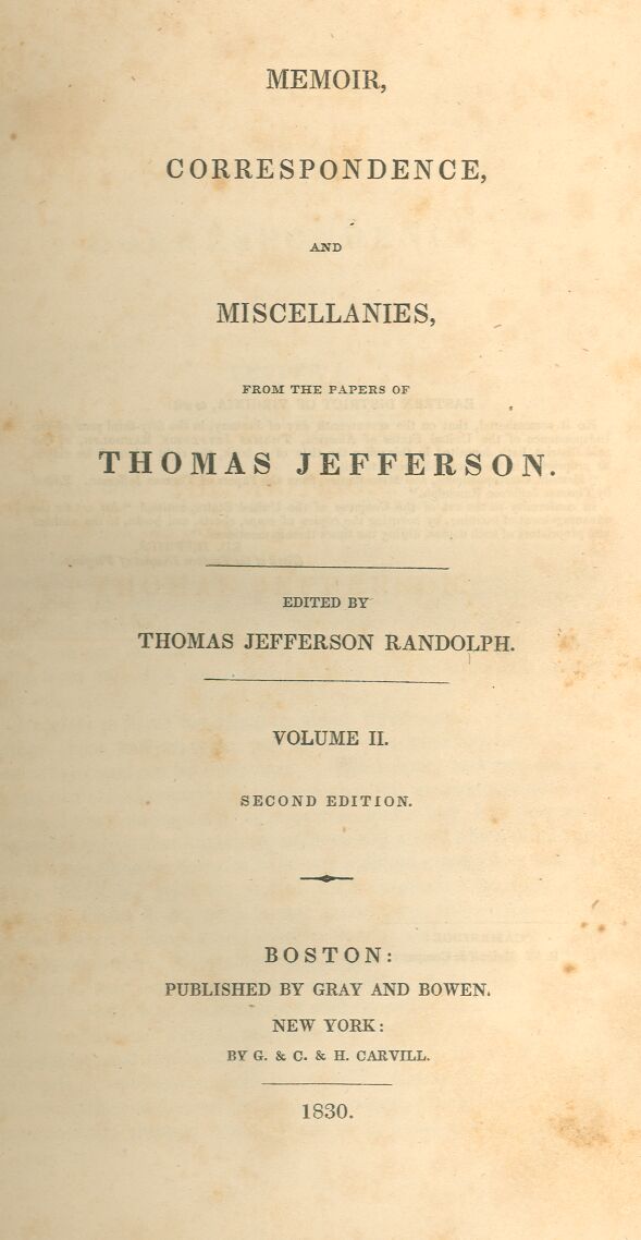 Titlepage of Volume Two (of Four)