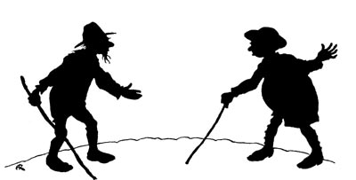 They both met together upon Nottingham bridge They both met together upon Nottingham bridge