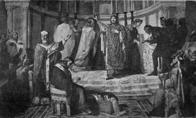 A COUNCIL OF THE VISIGOTHS. Illustration: A COUNCIL OF THE VISIGOTHS.