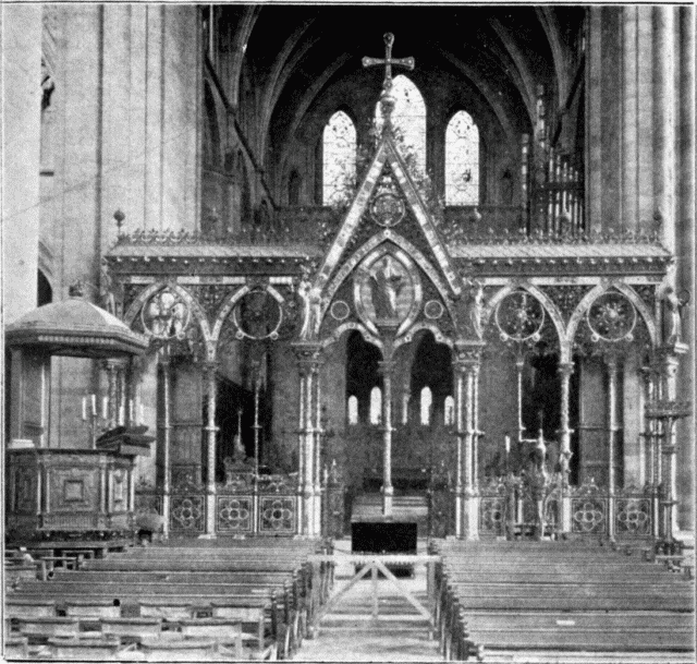 THE CHOIR SCREEN. Illustration: THE CHOIR SCREEN.