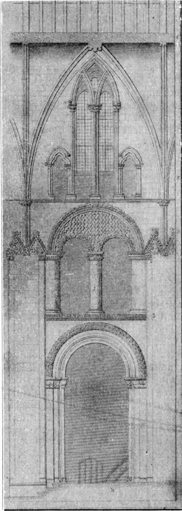 COMPARTMENT OF CHOIR, INTERIOR, NORTH SIDE. Illustration: COMPARTMENT OF CHOIR, INTERIOR, NORTH SIDE.