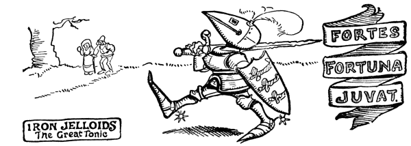 IRON JELLOIDS The Great Tonic FORTES FORTUNA JUVAT.