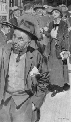 "'I'm glad I saw you,' said the girl; 'I hope you won't
forget me.'"