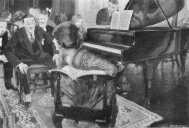 "His theme happened to be his own wonderful trap
record, that evening."