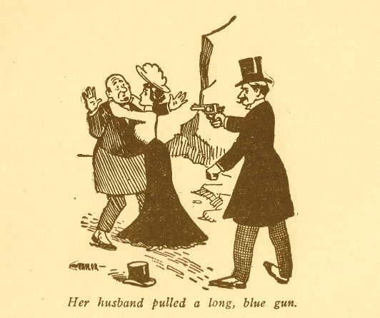 Pulled a Long Blue Gun 220