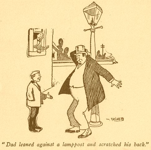 Dad Leaned Against a Lamp Post and Scratched his Back 364