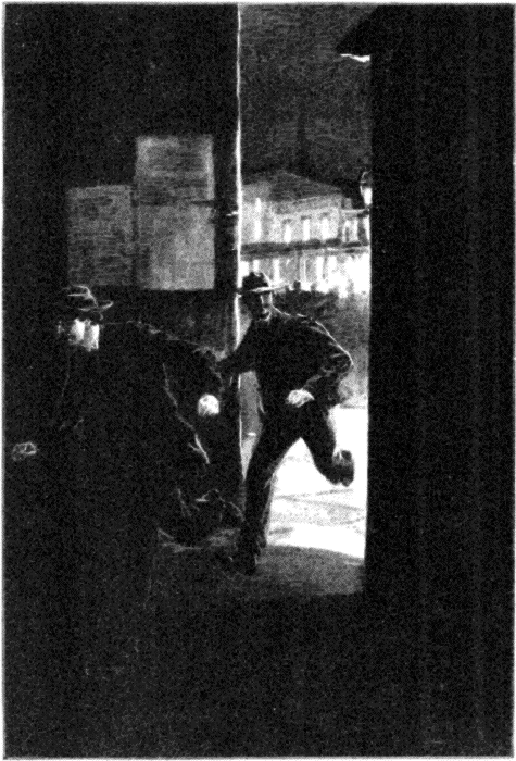 INTO THE DARKNESS CALHOUN DASHED, FOLLOWING HIS GUIDE. INTO THE DARKNESS CALHOUN DASHED, FOLLOWING HIS GUIDE.