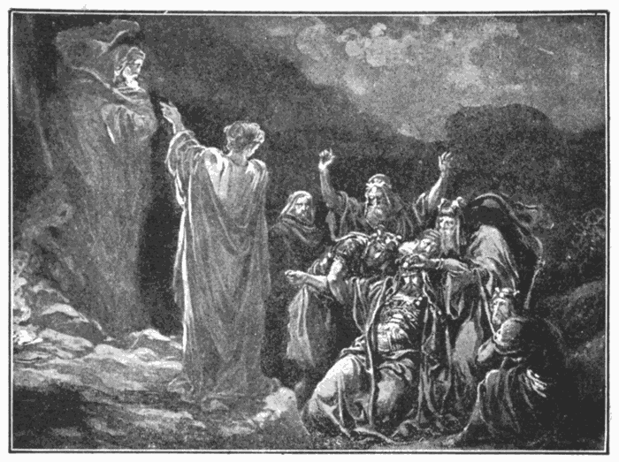Saul And The Witch Of Endor. "They are the spirits of devils, working miracles." Rev. 16:14. Illustration.