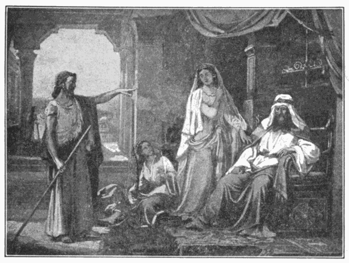 John Reproving Herod. "Walk while ye have the light." John 12:35. Illustration.