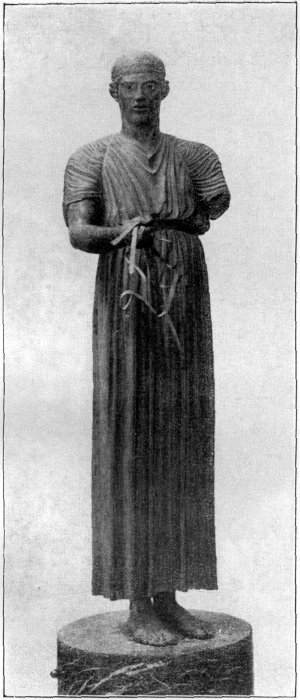 DER DELPHISCHE WAGENLENKER. Illustration: Der delphische Wagenlenker