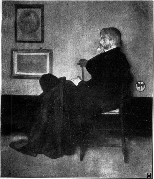 JAMES MC. N. WHISTLERGlasgow: Gallery. Photographie Hanfstängel.THOMAS CARLYLE. Illustration: James Mc. N. Whistler: Thomas Carlyle