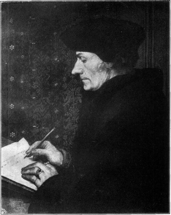 HANS HOLBEIN D.J.Paris: LouvreERASMUS VON ROTTERDAM. Illustration: Hans Holbein d. J.: Erasmus von Rotterdam