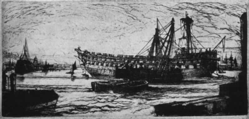 The Breaking up of the Agamemnon. Sir Francis Seymour Haden, 1818-1910 The Breaking up of the Agamemnon. Sir Francis Seymour Haden, 1818-1910