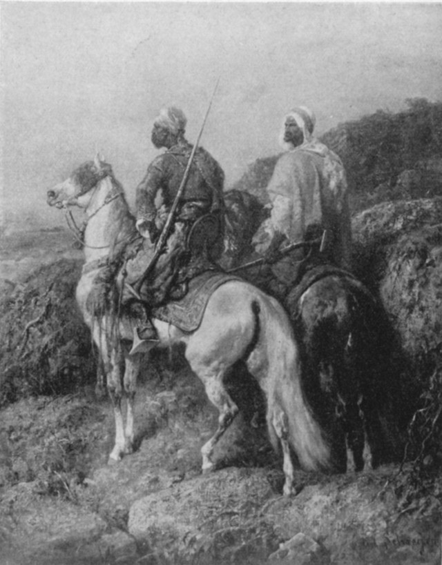 The Scouts. Adolph Schreyer, 1828-1899 The Scouts. Adolph Schreyer, 1828-1899