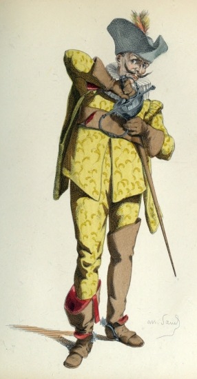 IL CAPITANO (1668)
Illustrating the Italian Commedia dell'Arte, or Impromptu Comedy.