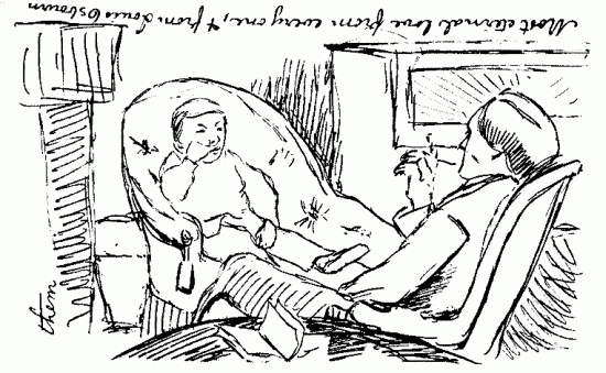 Louis Osborne. Sketch from a letter of William James (page 18) Most eternal love from every one, & from Louis Osborne.
Louis Osborne. Sketch from a letter of William James (page 18).