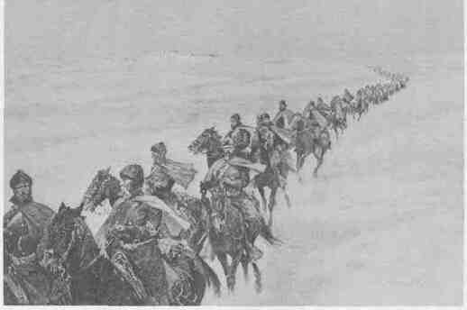 12 Mile After Mile Rushed the Little Column